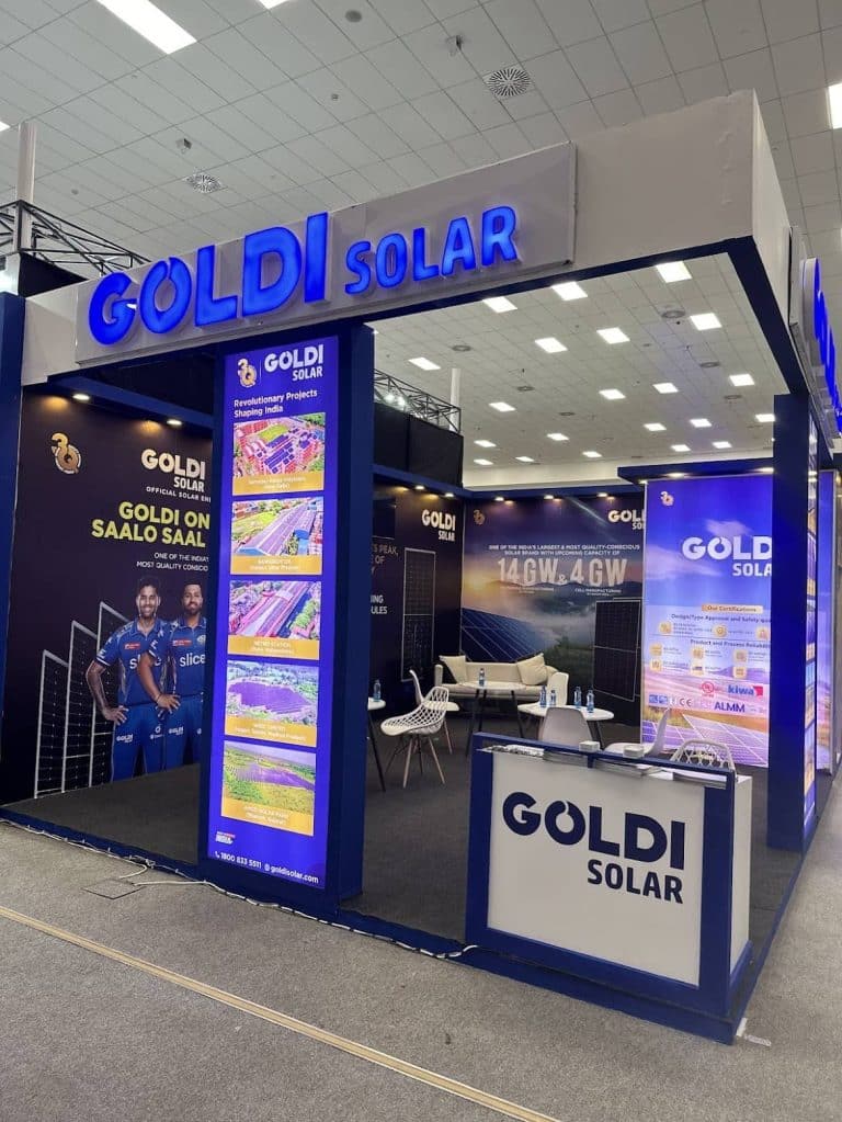 Goldi Solar expo booth