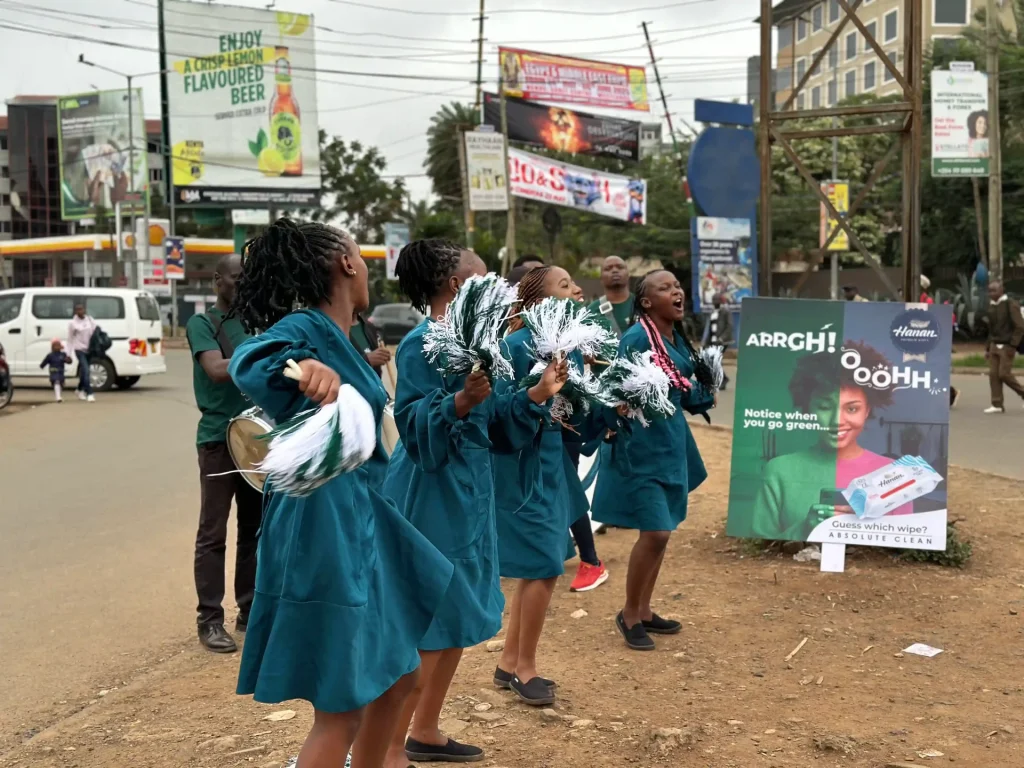 Roundabout activation in Nairobi
