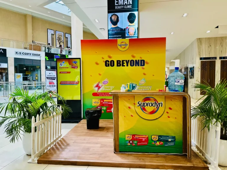 Mall Activations in Kenya: How to Plan a Brand Launch 3 Mall activation stand